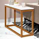 Mesa de Canto Supreme Branco/Nature - Tebarrot