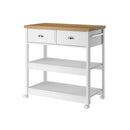 Aparador Carrinho Chá Ditália 2 Gavetas