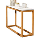 Mesa de Canto Supreme Branco/Nature - Tebarrot