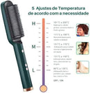 Escova Alisadora Bivolt 5 em 1 - Alisa, Hidrata, Modela, Alinha e Anti-Frizz