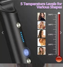 Escova Alisadora Bivolt 5 em 1 - Alisa, Hidrata, Modela, Alinha e Anti-Frizz