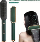 Escova Alisadora Bivolt 5 em 1 - Alisa, Hidrata, Modela, Alinha e Anti-Frizz