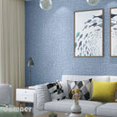 Papel De Parede Autoadesivo De 10M Pvc Padrão De Linho