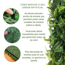 Placa Samambaia Muro Inglês 40x60 Artificial Jardim Vertical Buchinho Super Cheia