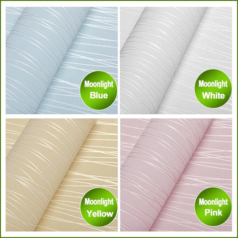 Papel De Parede Autoadesivo De 10M Pvc Padrão De Linho