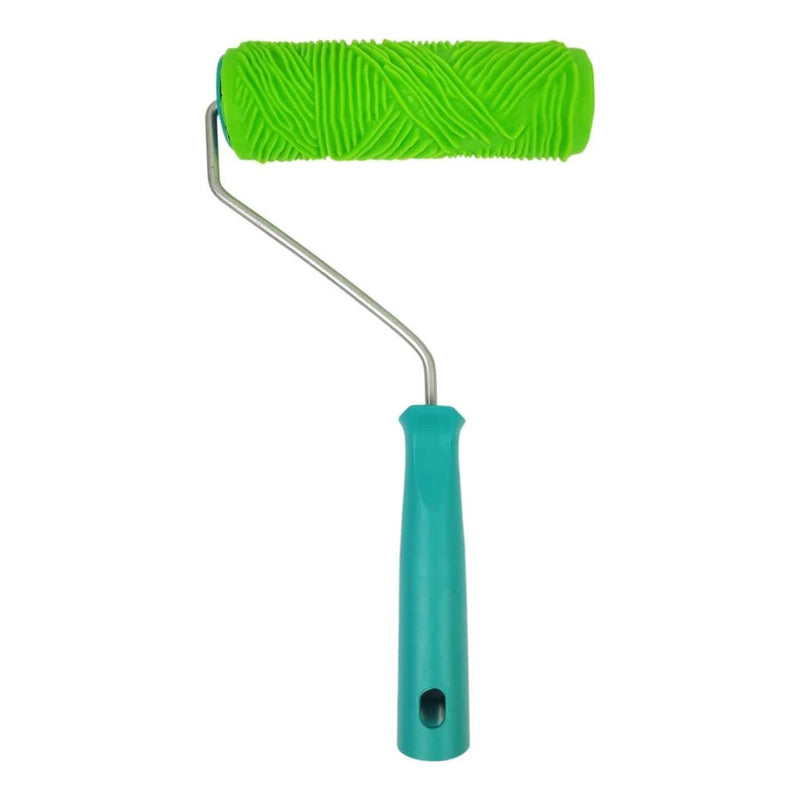 Rolo Textura Decorativa de Borracha C/Suporte Desenhos Diversos