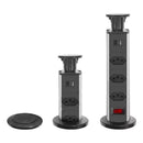 Torre Tomada Retrátil 3 Entradas + Usb Tipo C Embutir Deslizante Bivolt