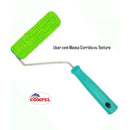 Rolo Textura Decorativa de Borracha C/Suporte Desenhos Diversos