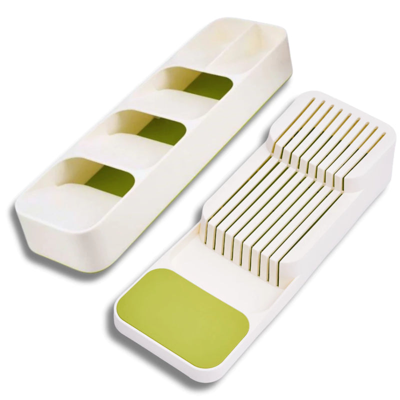 Kit Organizador de Gaveta Porta Talheres Facas