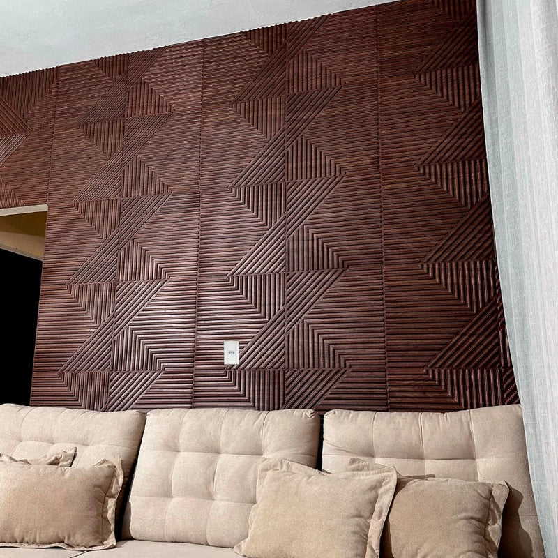 10 Placas PVC UV 3d Revestimento De Parede Decorativa Colorida Ripada Abstrata 50cm