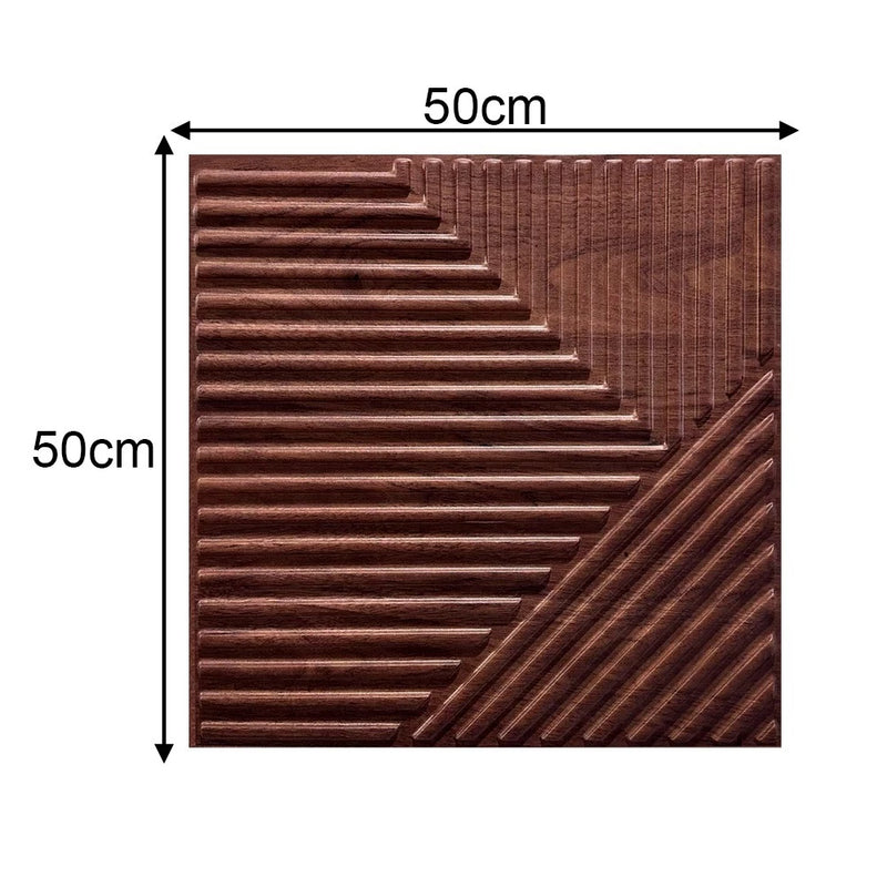 10 Placas PVC UV 3d Revestimento De Parede Decorativa Colorida Ripada Abstrata 50cm