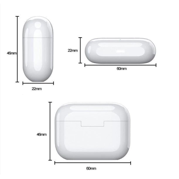 Fone de Ouvido Airpods Pro 6 com cancelamento de Ruído Pop-Up e GPS (Ultima Geração)
