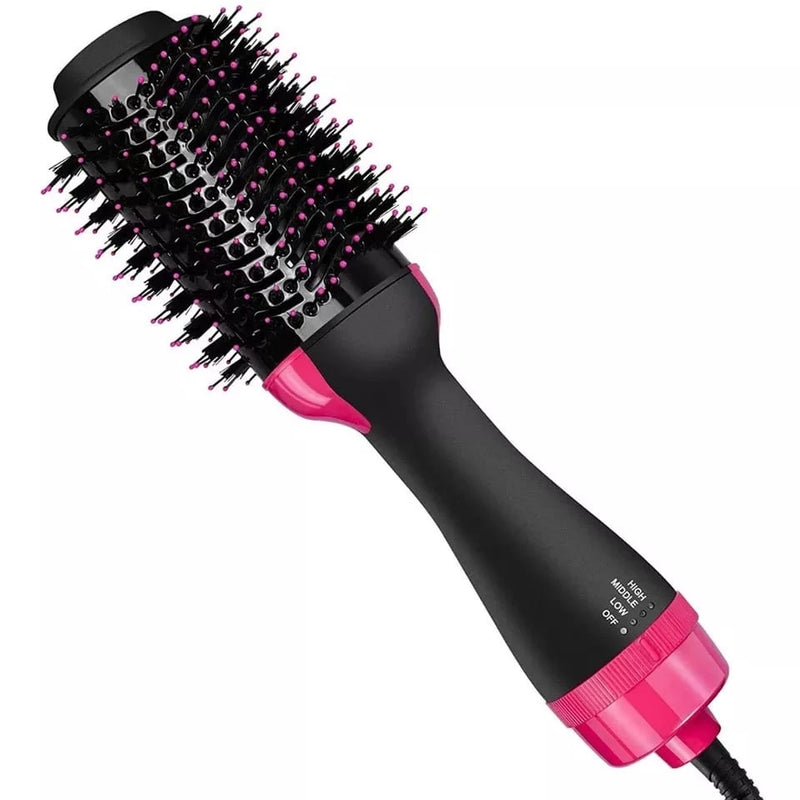 Escova Secadora Alisador Elétrica Quente Cabelo Com 3 Em1 Hair Styler 110V