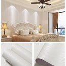 Papel De Parede Autoadesivo De 10M Pvc Padrão De Linho