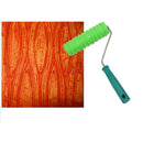 Rolo Textura Decorativa de Borracha C/Suporte Desenhos Diversos