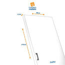 Porta de Madeira Celeiro Sobrepor 215x90cm Melamínica Mdf Ultra Mgm